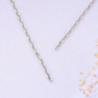 925 Sterling Silver Chains plated DIY silver color 16g/1m Sold By G