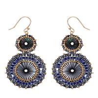Zinc Alloy Drop Earrings Seedbead with Zinc Alloy fashion jewelry & for woman Sold By Pair