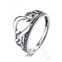 925 Sterling Silver Finger Rings, Antique finish, fashion jewelry & different styles for choice & for woman & hollow, nickel, lead & cadmium free, Sold By PC