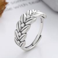 Sterling Silver Nakit Finger Ring, 925 Sterling Silver, pšenica, modni nakit & različitih stilova za izbor & za žene, nikal, olovo i kadmij besplatno, Prodano By PC