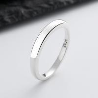 Sterling Silver Nakit Finger Ring, 925 Sterling Silver, modni nakit & bez spolne razlike, nikal, olovo i kadmij besplatno, 3mm, Prodano By PC