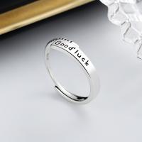 Sterling Silver Jewelry Finger Ring, 925 sterline d'argento, gioielli di moda & per la donna, assenza di nichel,piombo&cadmio, 5mm, Venduto da PC