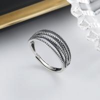Sterling Silver Nakit Finger Ring, 925 Sterling Silver, modni nakit & za žene, nikal, olovo i kadmij besplatno, 8mm, Prodano By PC
