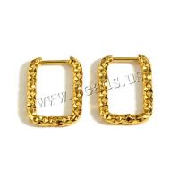 Acier inoxydable Levier Retour Earring, Acier inoxydable 304, bijoux de mode & pour femme, doré, 20x13mm, Vendu par PC