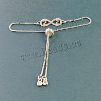 Stainless Steel Jewelry Bracelet 304 Stainless Steel Infinity plated DIY Length Approx 7 Inch Sold By PC