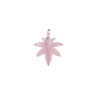Brass Jewelry Pendants with Real Leaf Leaf plated fashion jewelry & DIY & for woman Sold By PC