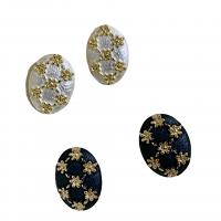 Zinc Alloy Stud Earring painted for woman Sold By Pair
