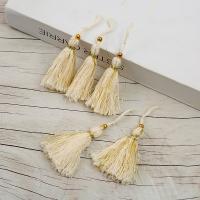 Cotton Thread Bag Pendant, with Golden Threads, multifunctional, 60mm, Sold By PC