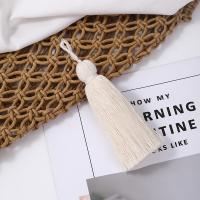 Cotton Thread Tassel multifunctional beige 100mm Sold By PC