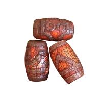 Naturalne tybetańskie koraliki Dzi z agatu, Agat tybetański, biżuteria moda & DIY, 15x22mm, sprzedane przez PC