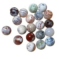 Agate Beads Natural & fashion jewelry & DIY multi-colored 14mm Sold By PC