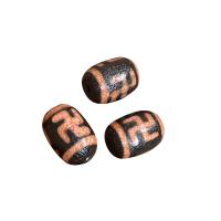 Ágata natural tibetano Dzi Beads, Ágata tibetana, joias de moda & DIY, 13x18mm, vendido por PC