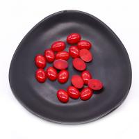 Natural Gemstone Cabochons Coral Oval DIY red Sold By PC