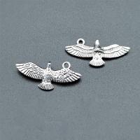 Zinc Alloy Animal Pendants Eagle antique silver color plated vintage & DIY nickel lead & cadmium free Approx Sold By Bag
