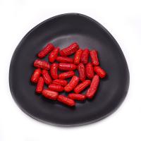 Syntetisk Coral Bead, Carved, du kan DIY, rød, 8x18mm, Solgt af PC