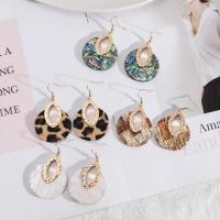 Zinklegierung Ohrringe, Modeschmuck & verschiedenen Materialien für die Wahl & für Frau, keine, frei von Nickel, Blei & Kadmium, 63mm, verkauft von Paar
