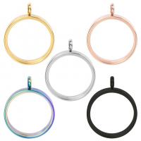 Stainless Steel Pendants, 304 Stainless Steel, Donut, Vacuum Ion Plating, DIY & different size for choice & hollow, more colors for choice, Sold By PC