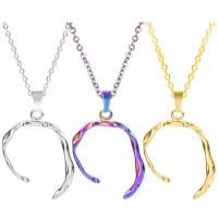 Stainless Steel smycken halsband, 304 rostfritt stål, mode smycken & olika stilar för val & för kvinna, fler färger för val, 22x28mm, Längd Ca 50 cm, Säljs av PC