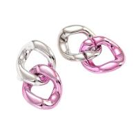 Boucle d'oreille bijoux acrylique, bijoux de mode & pour femme, plus de couleurs à choisir, 41x75mm, Vendu par paire