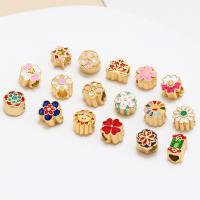 Brass Jewelry Beads, plated, DIY & different designs for choice & enamel, more colors for choice, nickel, lead & cadmium free, Sold By PC