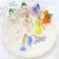 DIY Schmuck, Kristall, mit Seedbead, Blume, verschiedene Muster für Wahl, mehrere Farben vorhanden, verkauft von PC