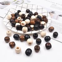 Drvene perle, Drvo, možete DIY, više boja za izbor, 17mm, Rupa:Približno 7mm, 100računala/Torba, Prodano By Torba