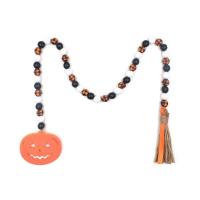 Hemu Beads Hanging Ornaments, with Linen, Halloween Design, Length:Approx 92 cm, Sold By PC