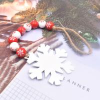 Hemu+Perlen Weihnachten hängenDe Ornamente, mit Hanfgarn, Einbrennlack, Weihnachts-Design, farbenfroh, 16mm, Länge:ca. 32 cm, verkauft von PC