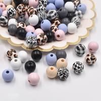 Drvene perle, Drvo, možete DIY, miješana boja, 16mm, Približno 250računala/Torba, Prodano By Torba