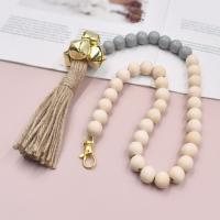 Wood Hanging Ornaments, with Linen, for home and office, more colors for choice, Length:Approx 78 cm, Sold By PC