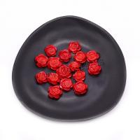 Syntetisk Coral Bead, Rose, Carved, du kan DIY, rød, 15mm, Solgt af PC