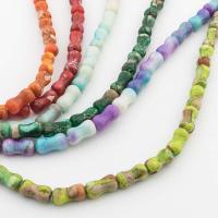 Perles bijoux en pierres gemmes, Jaspe d'impression, DIY, plus de couleurs à choisir, 5x5mm, Vendu par Environ 41 cm brin