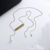 925 Sterling Silver Necklaces with 1.97inch extender chain Antique finish fashion jewelry & for woman & epoxy gel nickel lead & cadmium free Length Approx 18.11 Inch Sold By PC