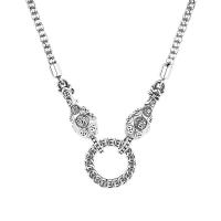 Серебряное ожерелье, 925 пробы, ювелирные изделия моды & Мужская & разный размер для выбора, не содержит никель, свинец, продается PC