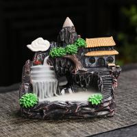 Backflow Incense Burner, Resin, for home and office & durable & different styles for choice, Sold By PC