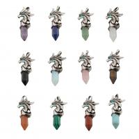 Gemstone Pendants Jewelry with Zinc Alloy & Unisex Approx 4mm Sold By PC