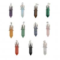 Gemstone Pendants Jewelry with Brass & Unisex Approx 4mm Sold By PC