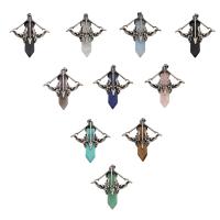 Gemstone Pendants Jewelry with Zinc Alloy & Unisex Approx 4mm Sold By PC