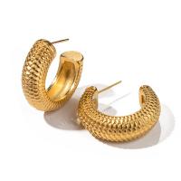 Boucle d'oreille de gaujon en acier inoxydable, Acier inoxydable 304, bijoux de mode & pour femme, plus de couleurs à choisir, 30.50x10mm, Vendu par paire