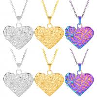 Stainless Steel Jewelry Necklace 304 Stainless Steel Heart Vacuum Ion Plating fashion jewelry & for woman Length Approx 50 cm Sold By PC