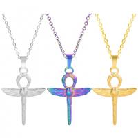 Stainless Steel Jewelry Necklace, 304 Stainless Steel, Dragonfly, Vacuum Ion Plating, fashion jewelry & different styles for choice & for woman, more colors for choice, 22x30mm, Length:Approx 50 cm, Sold By PC