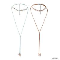 Muschel Halskette, mit Mikrofaser, Einstellbar & Modeschmuck & für Frau, keine, Länge:ca. 20-29 cm, verkauft von PC