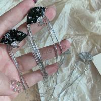 Fashion Fringe Earrings Zinc Alloy Fan plated for woman Sold By PC