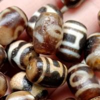 Natural Tibetan Agate Dzi Beads, DIY, 10x14mm, Sold By PC