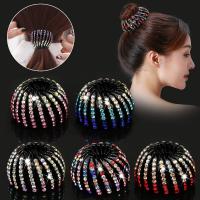 Hair Bun Maker Plastic handmade for woman & with rhinestone 115mm Sold By PC