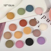 Mobile Phone DIY Decoration, Resin, Round, epoxy gel, more colors for choice, 18x18mm, Sold By PC