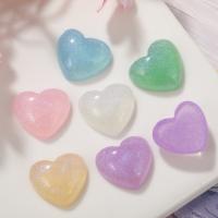 Mobile Phone DIY Decoration, Resin, Heart, epoxy gel, more colors for choice, 20x18mm, Sold By PC