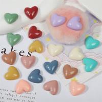 Mobile Phone DIY Decoration, Resin, Heart, epoxy gel, more colors for choice, 18x17mm, Sold By PC