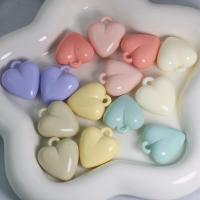 Acrylic Pendants, Heart, DIY, more colors for choice, 30x34mm, Approx 64PCs/Bag, Sold By Bag