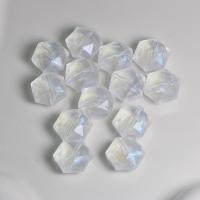 Perles acryliques transparentes, Acrylique, hexagone, DIY, transparent, 14x10x1.20mm, Environ 390PC/sac, Vendu par sac